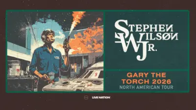Image promoting the Stephen Wilson Jr. "Gary the Torch" tour presented by Live Nation.