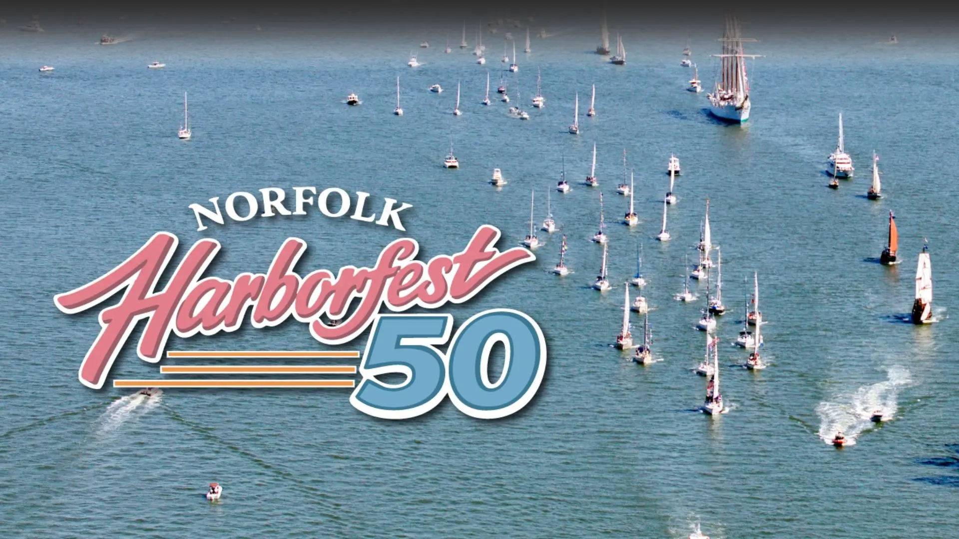Image promoting Harborfest's 50 year anniversary in Norfolk