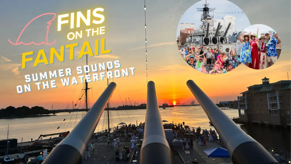 Image promoting Fins on the Fantail Summer Sounds on the Waterfront at Nauticus