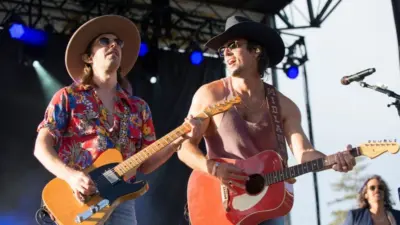 (L to R) Cameron Duddy and Mark Wystrach of the band Midland perform at BottleRock. Napa^ CA/USA: 5/24/19