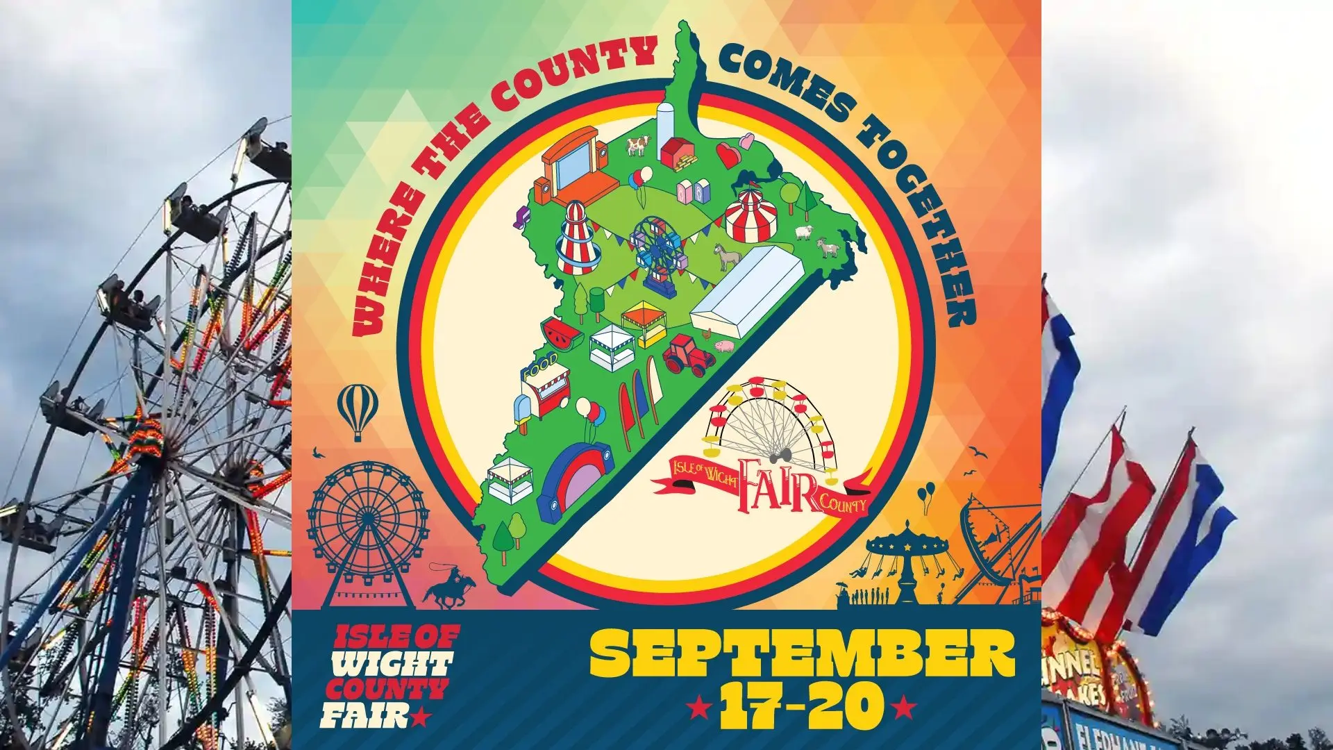Image promoting the Isle of Wight County Fair on September 17-20