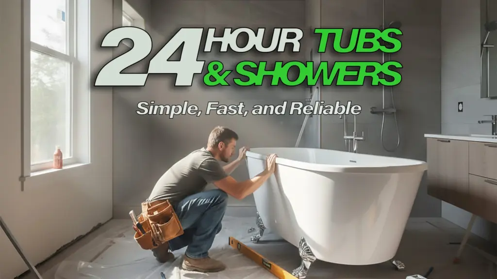 A graphic for 24 Hours Tubs & Showers