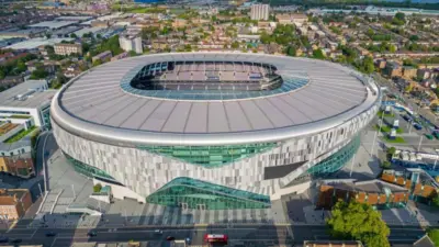 Aerial image of Tottenham Hotspur Stadium. London. United Kingdom. 08.15.2023