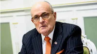Former New York CIty Mayor Rudy Giuliani during visit to Kyiv^ Ukraine. November 2017