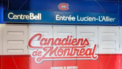Centre Bell Entrance Signage Canadiens de Montreal Hockey Team Canada^ Montreal^ 24 December 2025