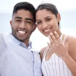 Were,Getting,Married.,Cropped,Portrait,Of,A,Young,,Newly,Betrothed