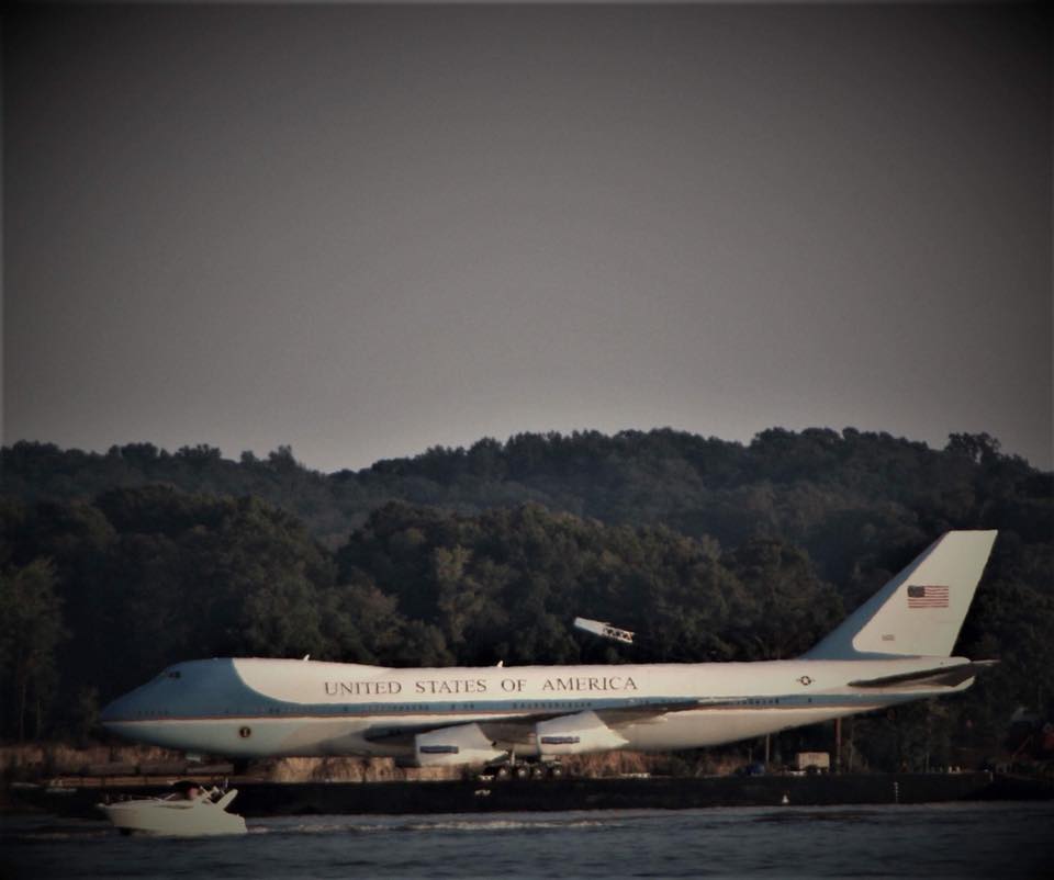 Air Force One Replica On Potomac River Newstalk1230 Wfva Talk Done Right