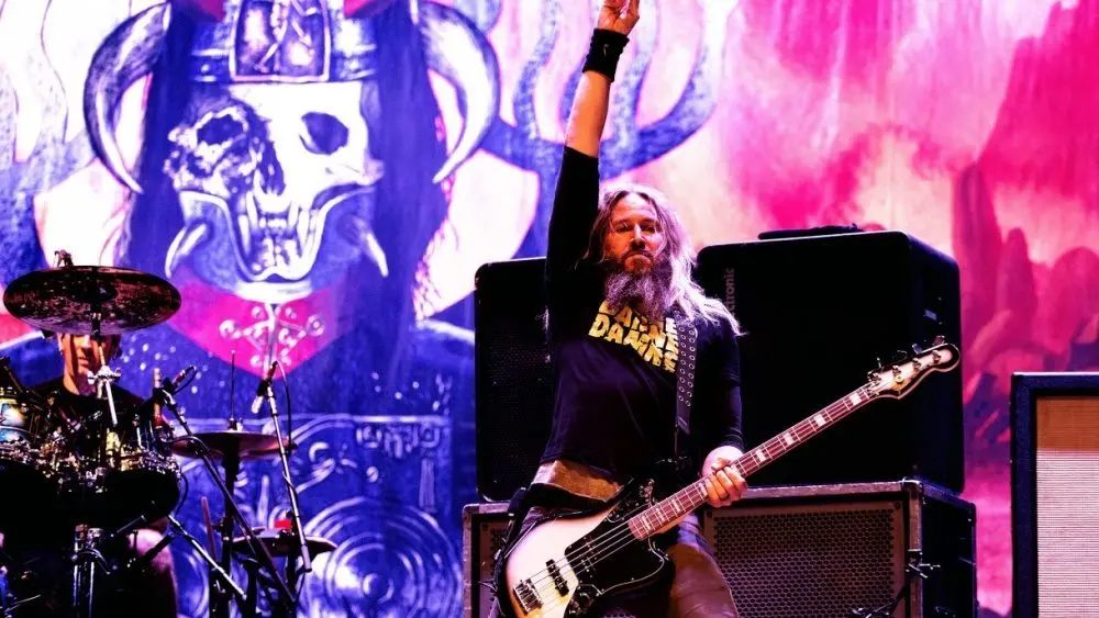 Mastodon (heavy metal band) perform in concert at Download (heavy metal music festival) on June 23^ 2017 in Madrid^ Spain.
