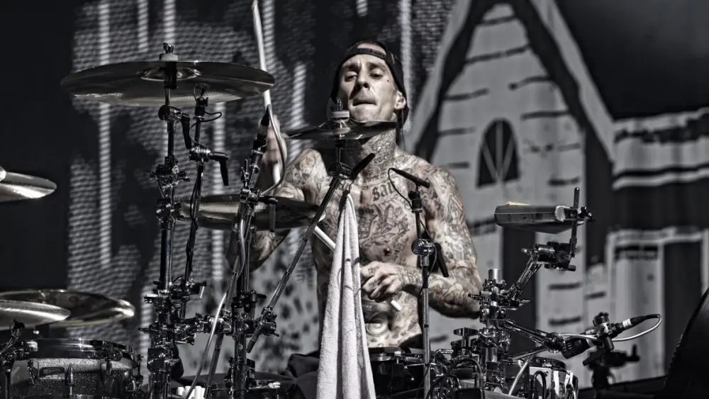 Blink 182 performs at the Molson Amphitheater on August 17^ 2011 in Toronto.
