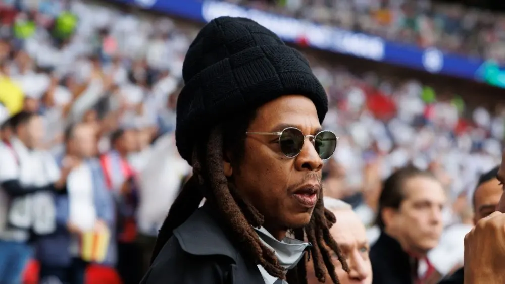 Jay-Z during Champions League 2024 final game between Borussia Dortmund and Real Madrid at Wembley Stadium^ London^ United Kingdom London^ United Kingdom - 06 01 2024