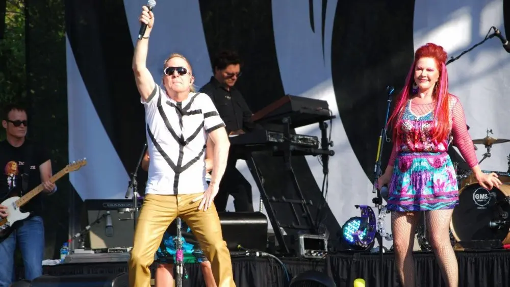 The B-52's perform at Busch Gardens Theme Park on July 11^ 2010 in Willamsburg^ Virginia