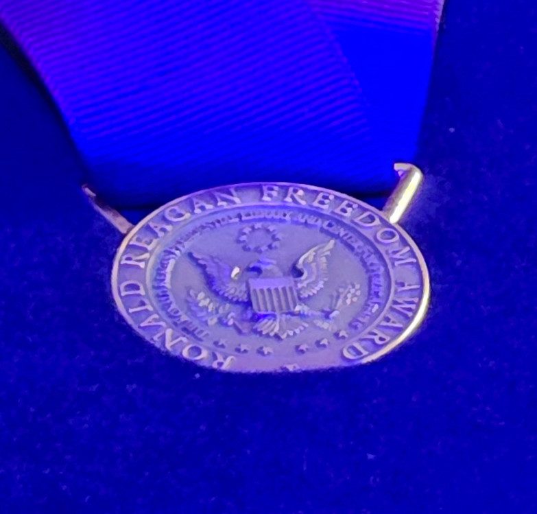 Rudy Giuliani receiving the Ronald Reagan Freedom Award