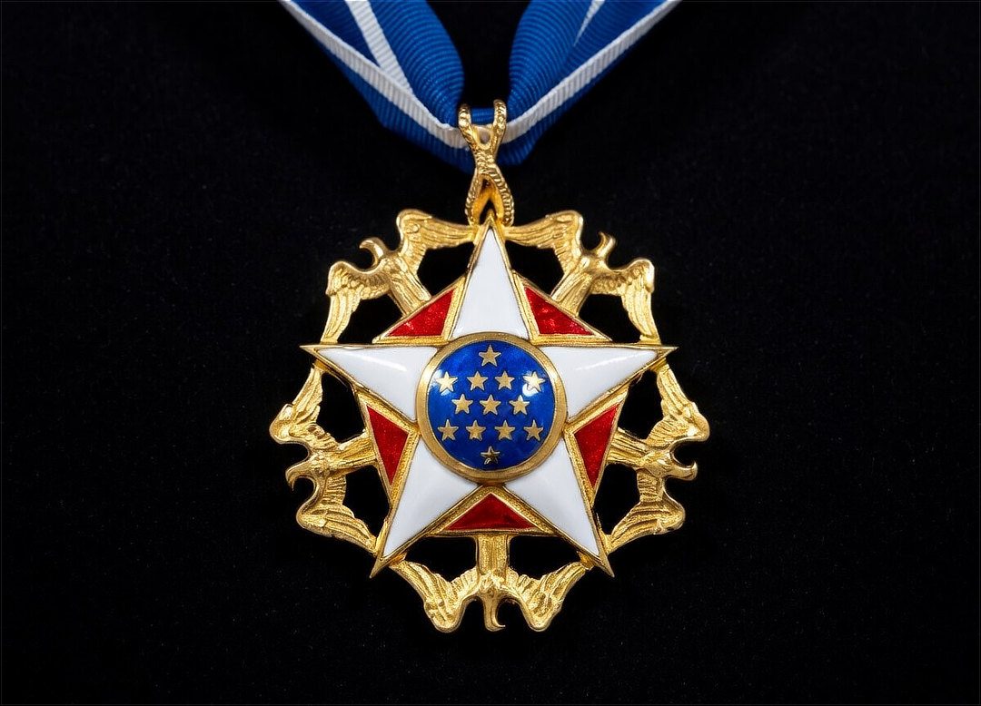 Rudy Giuliani with the Presidential Medal of Freedom