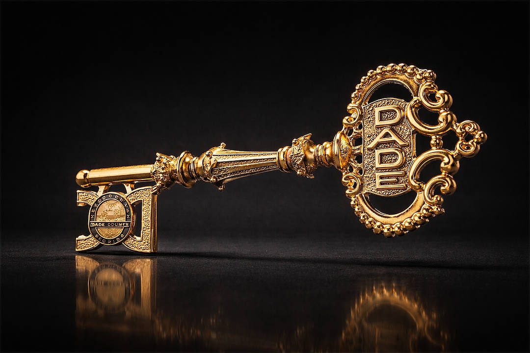 Rudy Giuliani with the Key to Miami-Dade County