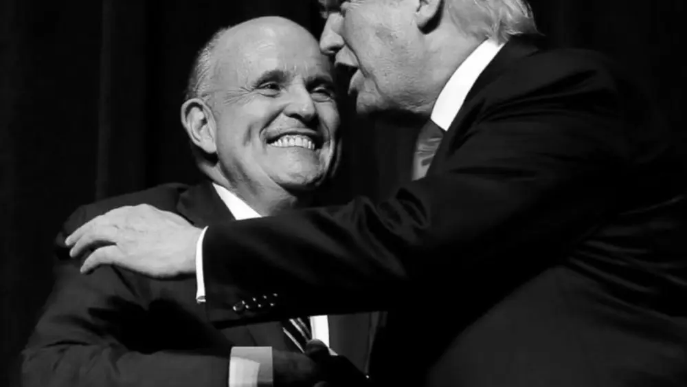 Rudy Giuliani with President Donald J. Trump