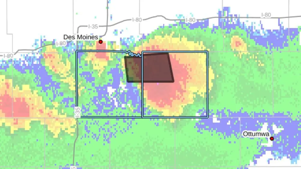 Flash Flood Warning Issued in Marion and Warren Counties Until 4:45 am Saturday Morning