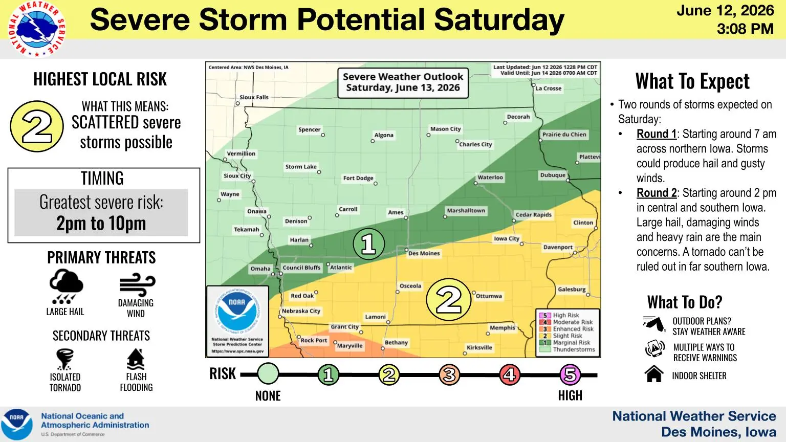 Scattered Storms Could Produce Severe Weather This Afternoon | KNIA - KRLS