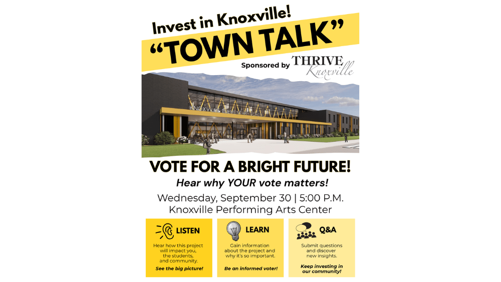 THRIVE Knoxville Sponsoring Invest in Knoxville! “Town Talk”