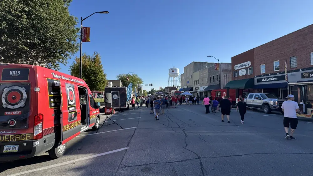 Newton Main Street and Greater Newton Area Chamber of Commerce Hosted Red and Black Block Party Thursday