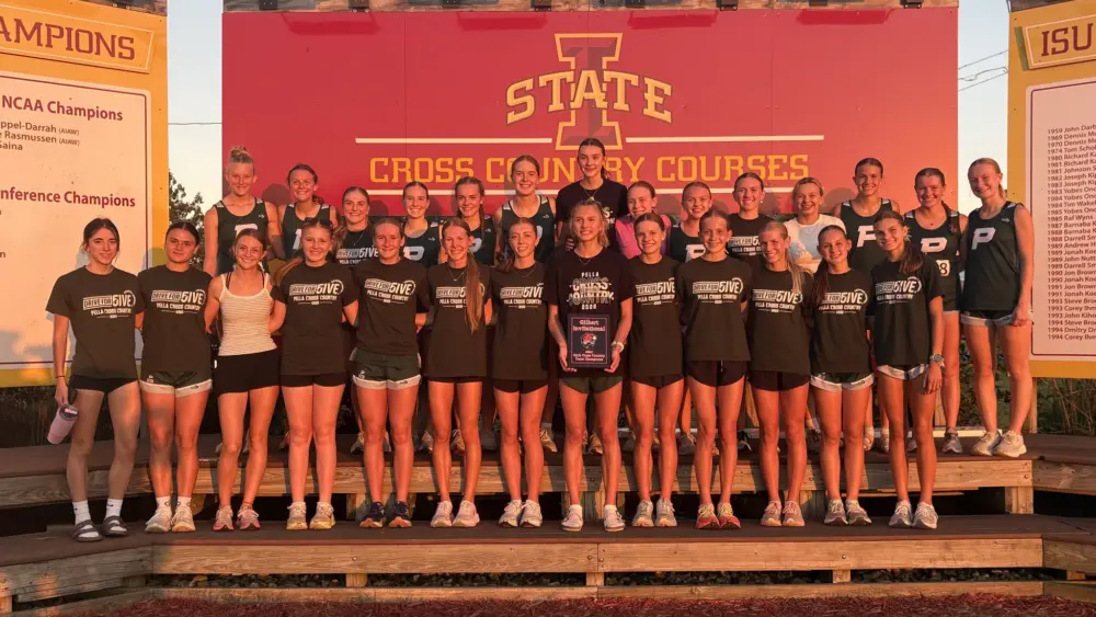 Pella Cross Country Girls Dominate at Gilbert Invitational; Boys Battle Deep Field in Ames