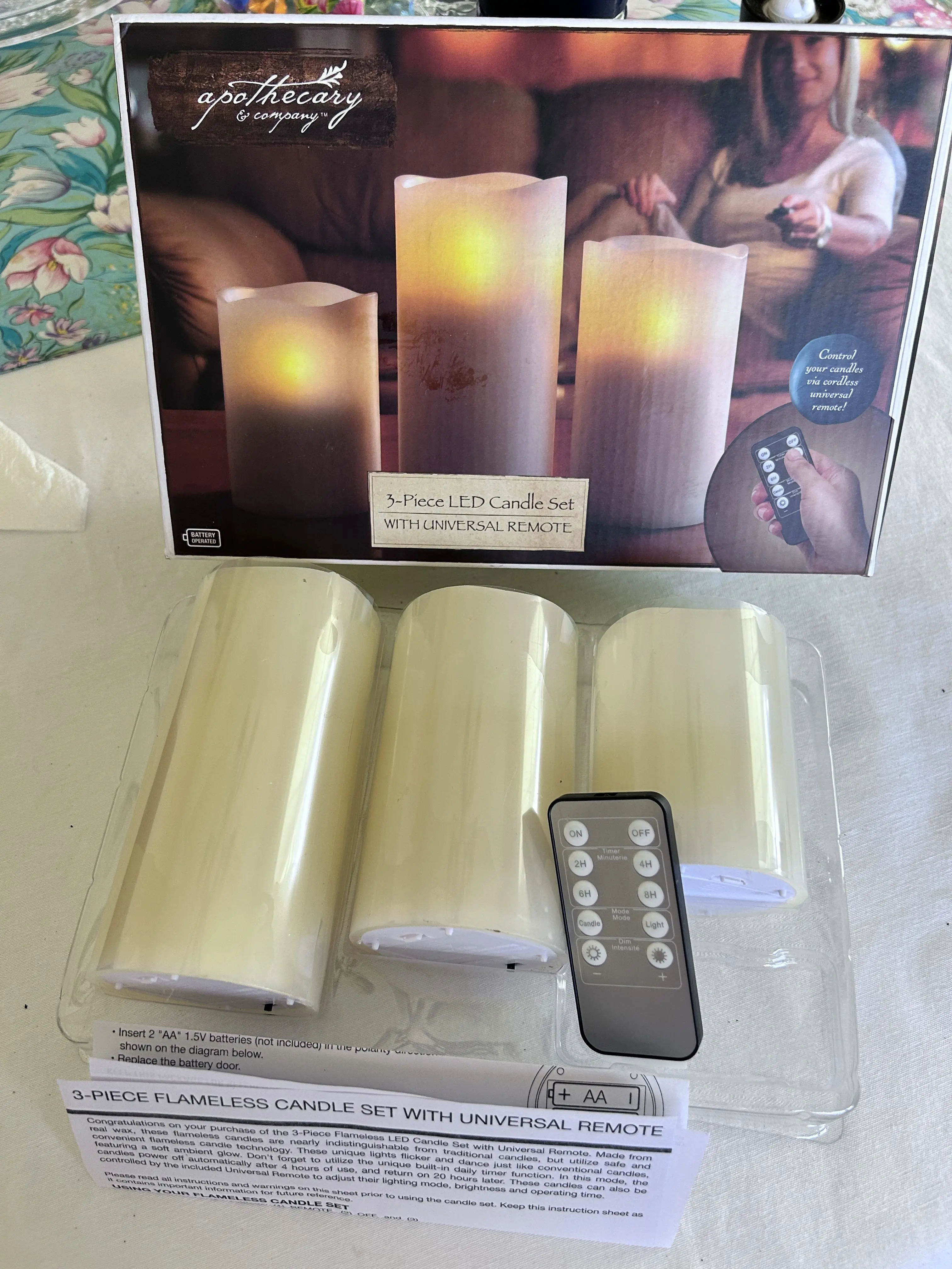 LED CANDLE 3-PIECE SET×12箱 832-677-1815 | KTLO