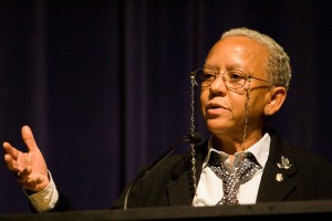 From Giovanni's Wikipedia page; Giovanni speaking at Emory University in 2008