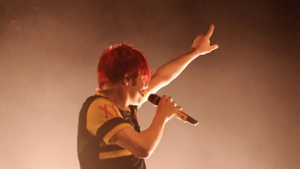 Gerard Way^ frontman of My Chemical Romance band^ performs at Sant Jordi Club on March 5^ 2011 in Barcelona^ Spain.