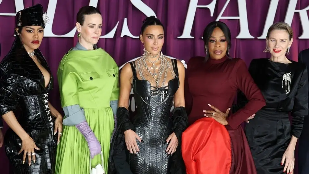 Teyana Taylor^ Sarah Paulson^ Kim Kardashian^ Niecy Nash-Betts and Naomi Watts attend the All's Fair London Premiere at Odeon Luxe Leicester Square. London^ United Kingdom - October 22^ 2025