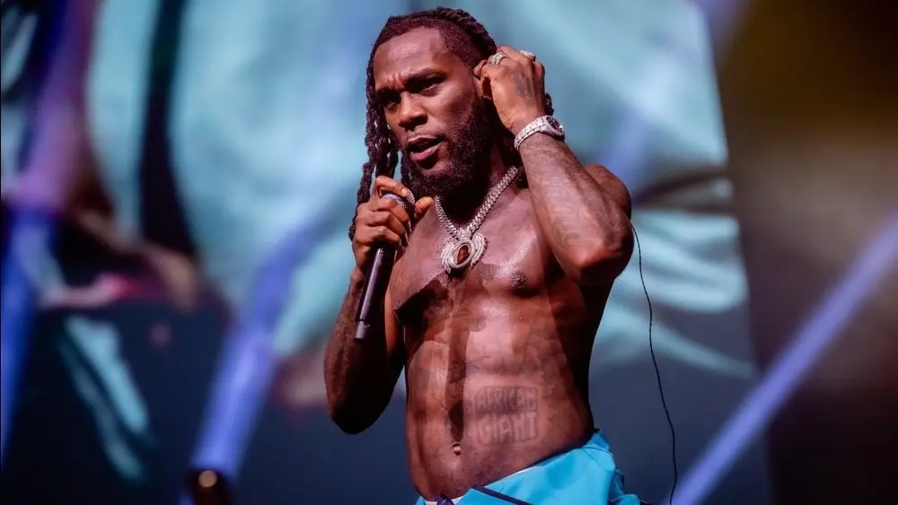 Concert of Burna Boy 14 April 2022. Ziggo Dome Amsterdam^ The Netherlands.