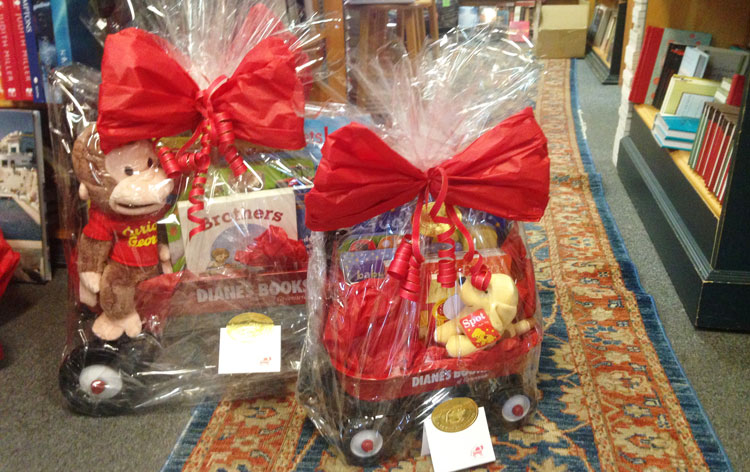 Book Wagons: Diane’s Books is a family bookstore for all ages but Garrett says, “the most important thing is the children.” Her staff can assemble customized gift wagons for special occasion.