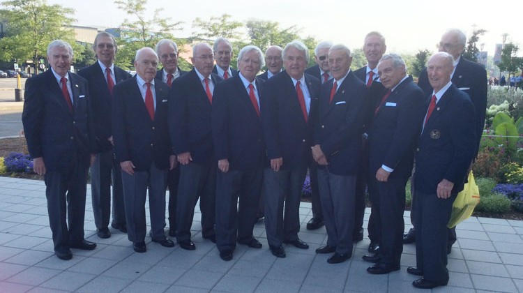 The Melody Men before their performance at Citi Field.