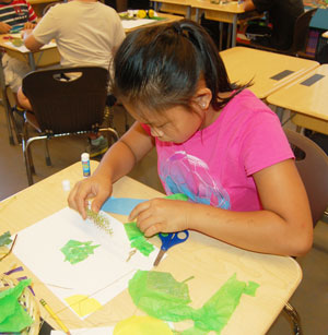 Joy Serdena, one of many rising fifth graders participating in the Summer Enrichment Program at Hamilton Avenue School this summer.