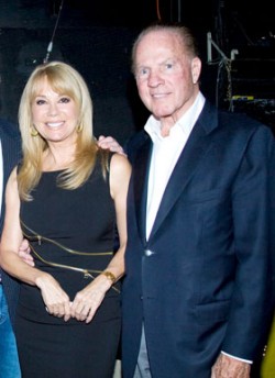 Frank with Kathie Lee at a benefit for Dana’s Angels Research Trust (DART) at the Palace Theatre in 2010. (Photo by Elaine and ChiChi Ubiña)