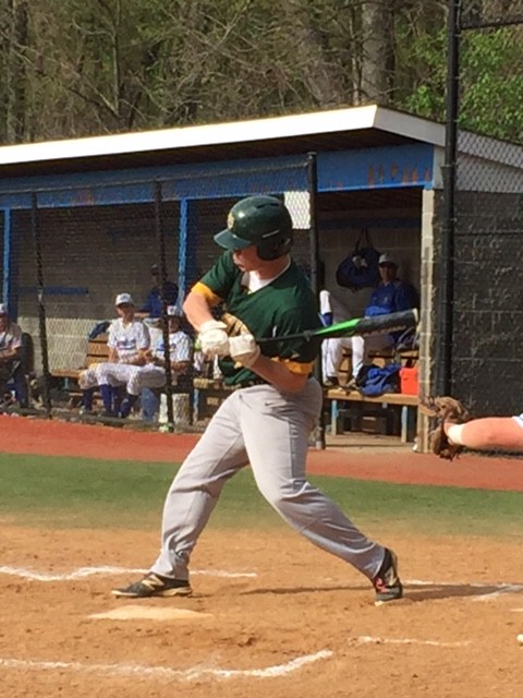 Dillon Daine rips a single in a recent game (Contributed Photo)