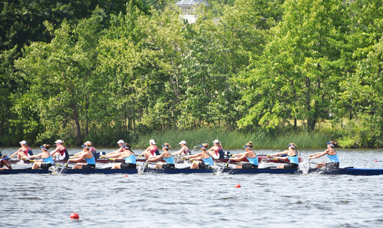 Greenwich Crew sent a total of 23 athletes to the Youth National Regatta held last month at Mercer Lake in West Windsor, N.J.