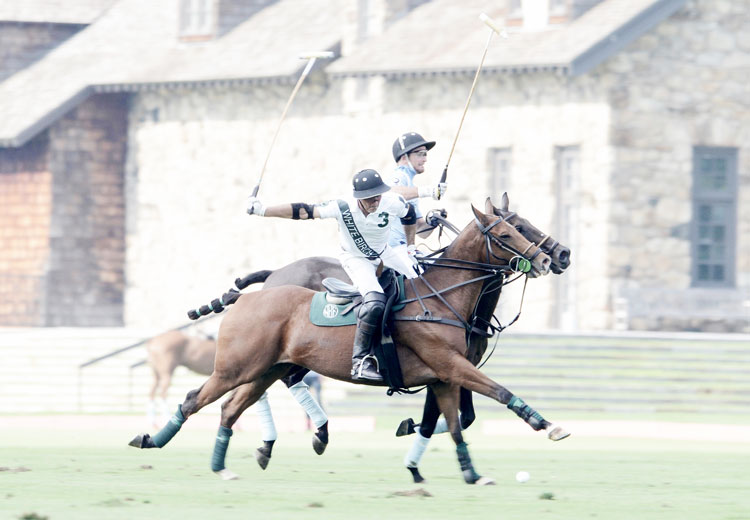 Mariano Aguerre of White Birch playing earlier in the season at the Greenwich Polo Club. (John Ferris Robben photo)