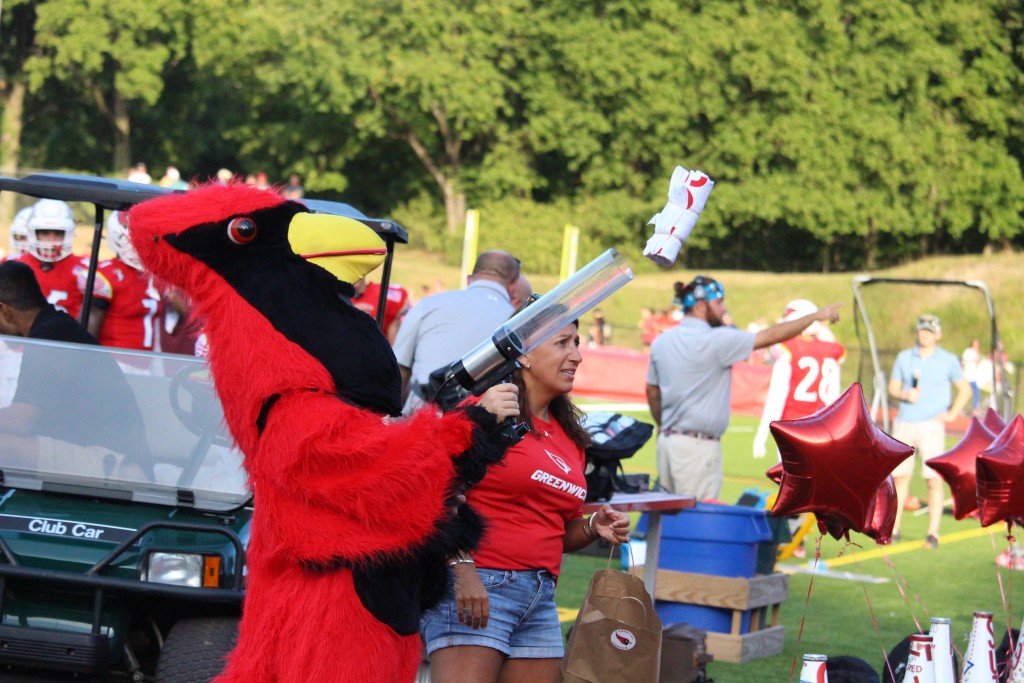 Big Red was out in full force Saturday night (Evan Triantafilidis Photo)