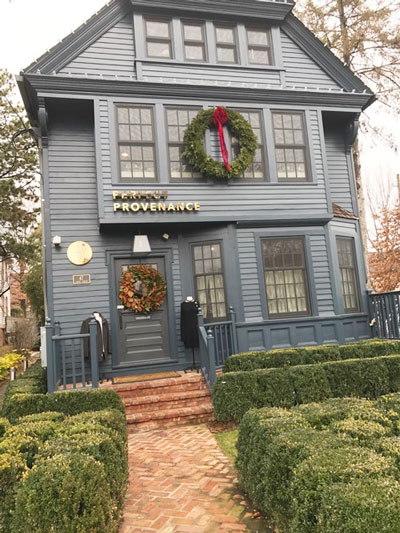 The Perfect Provenance, located in a three-story refurbished Victorian townhouse on 47 Arch Street (on the corner of Grigg Street), one has the feeling of entering a charming French oasis, filled with beautifully crafted items from around the world pleasantly displayed throughout its varied thematic rooms. (Michelle Moskowitz photo)