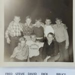 Young David with friends
