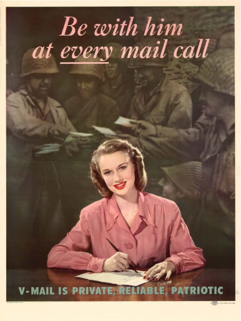 "Be with him at every mail call."