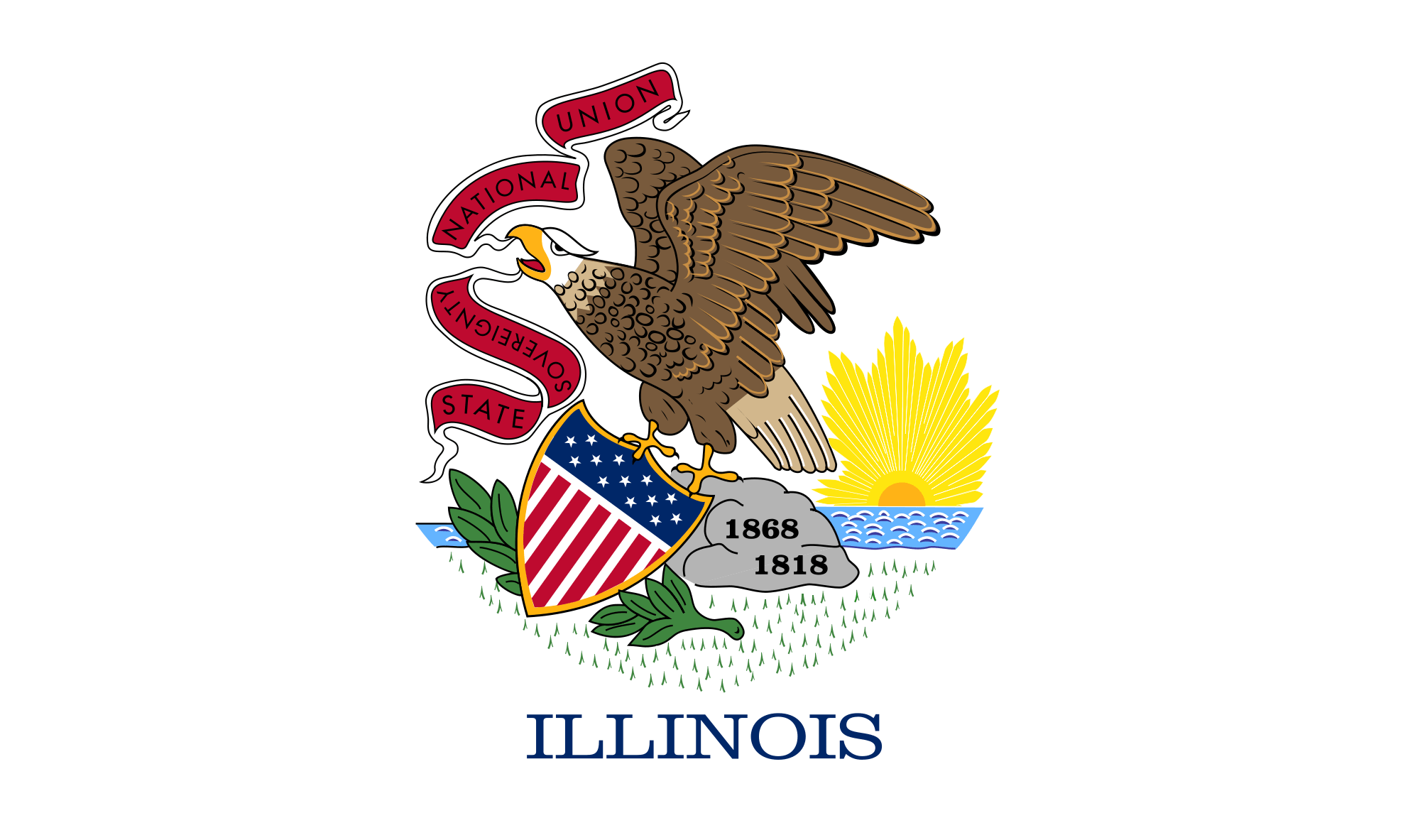 Illinois Flag graphic Illinois.gov