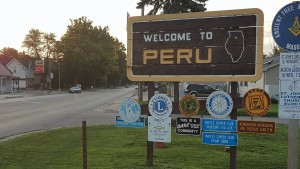 Peru City Illinois Sign