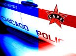 Chicago Police red blue squad car officer officers policeman city CPD