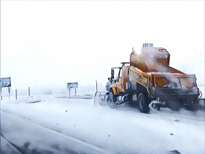 IDOT Snow Plow Salt Truck Winter Road Interstate