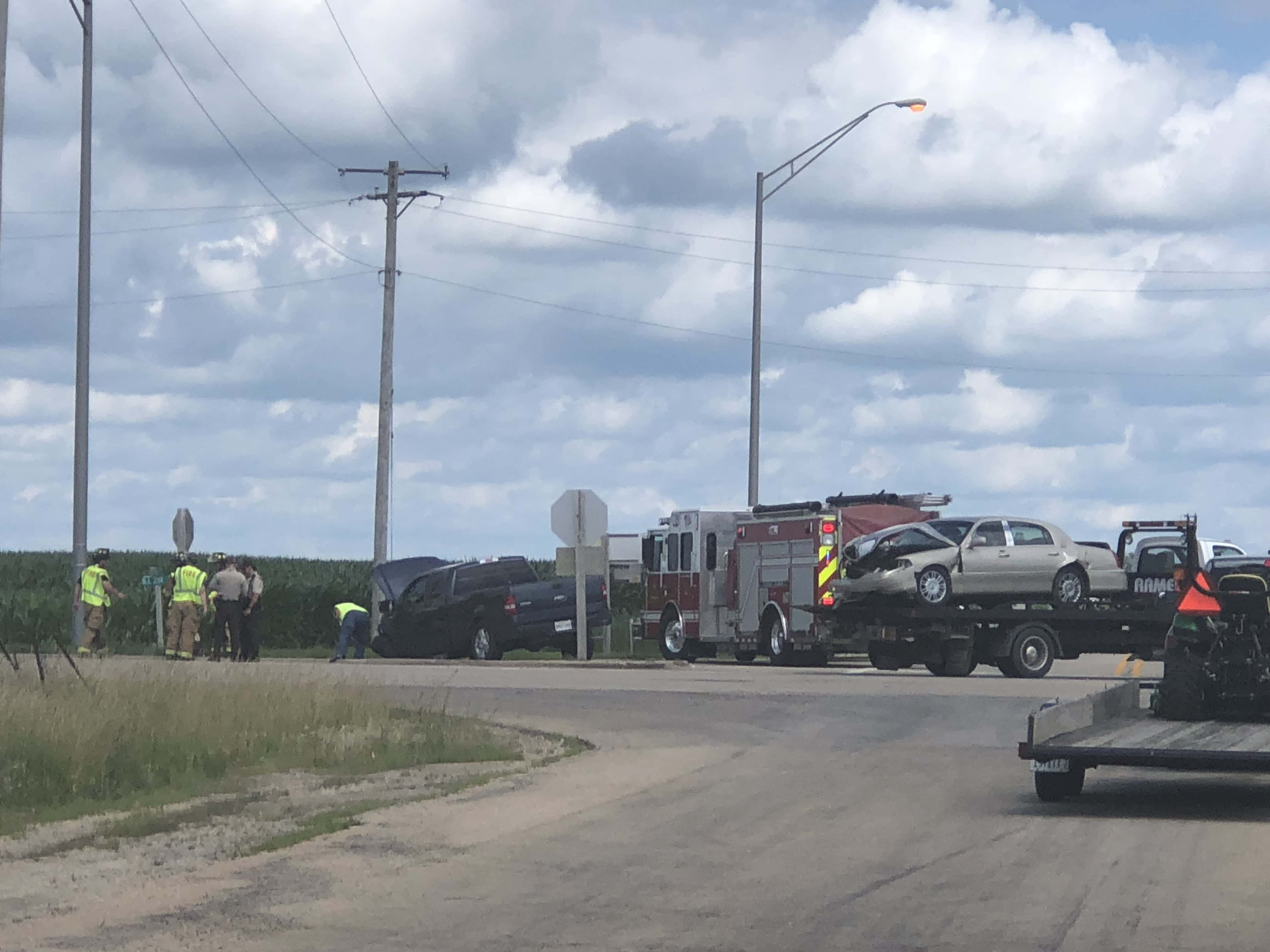 Three Injured in Two Vehicle Accident Near Troy GroveWSPL | WSPL