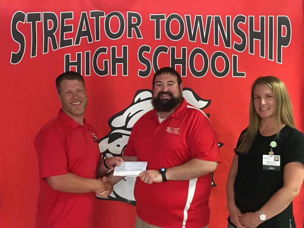 OSF HealthCare gives back to Streator Township High School WGLC