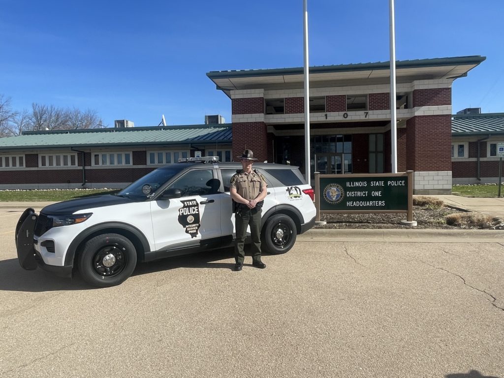 Illinois State Police District 1 Unveils 100th Anniversary Squad Car WGLC