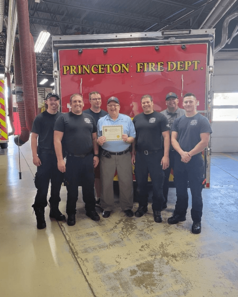 Princeton Fire Department honors Chaplain - Vimarsana News