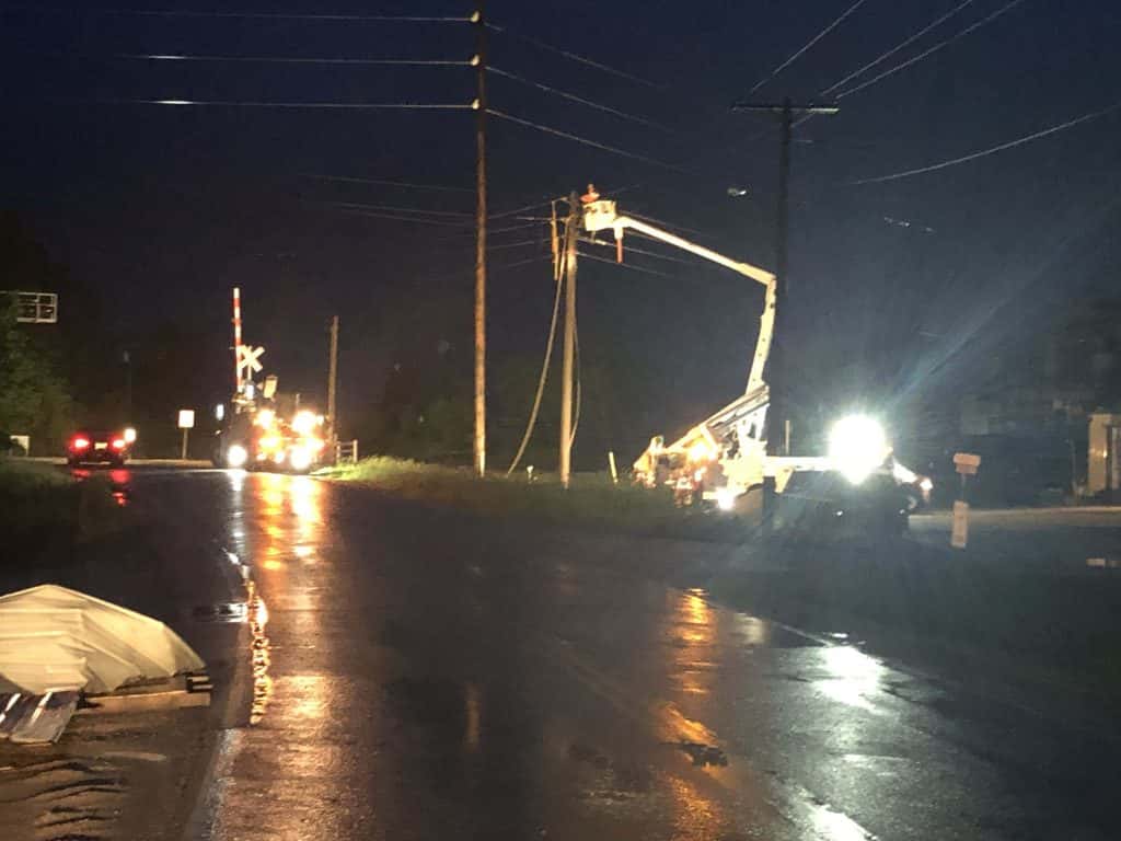 Storms Damage Troy Grove Township BuildingWSPL WSPL
