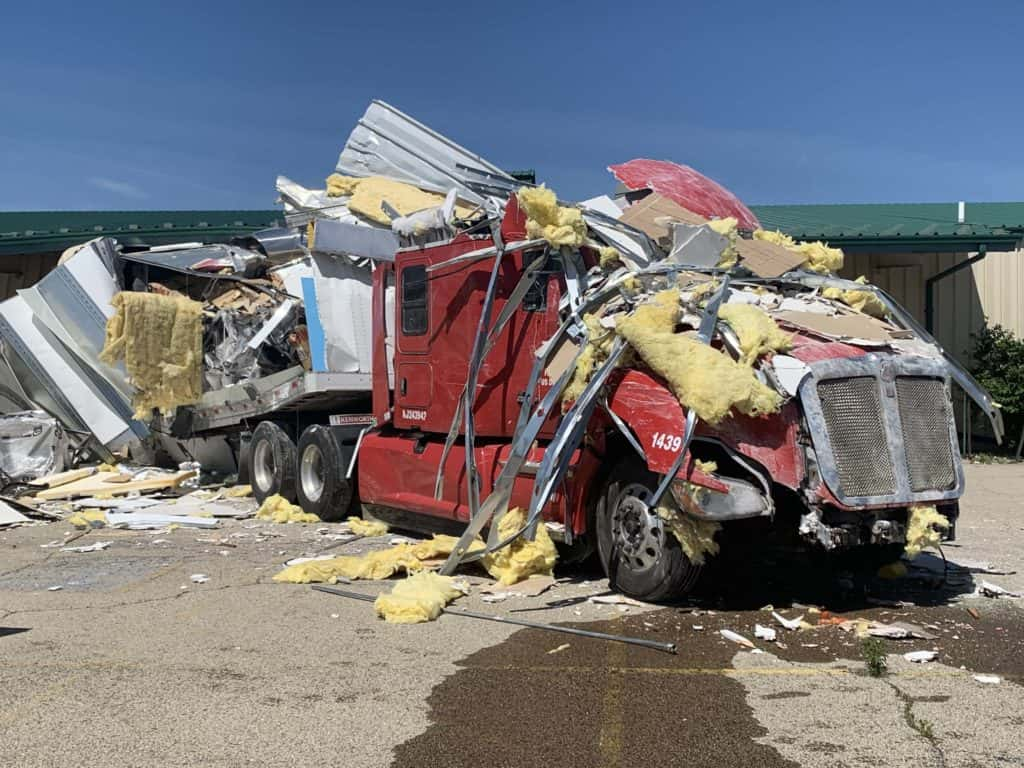 Tractor-trailer Crashes Through Peru Building After Leaving I-80WSPL | WSPL